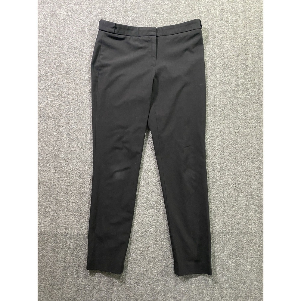 Calvin Klein Linen Blend Pants Womens Highline Dark Navy Blue Career Size 4P